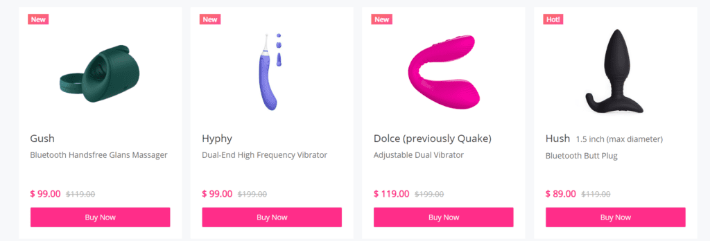 Image of discount on lovense toys